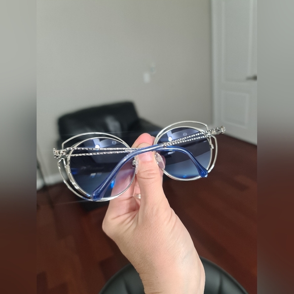 Roberto Cavalli Blue and Silver Sunglasses - Picture 6 of 11